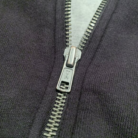 Vintage Insulated Jacket w/ Hood Large Tommy Hilfiger Full Zip Lined Heavy - Picture 8 of 10